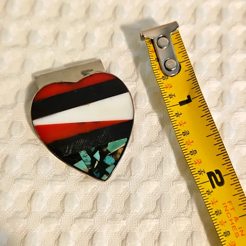Money Clip w/inlaid Stones